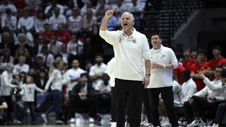 San Diego State Aztecs head coach Brian Dutcher.