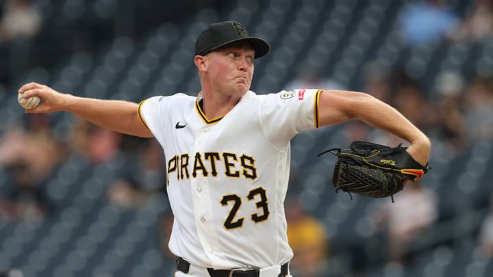 Jul 27, 2026; Pittsburgh, Pennsylvania, USA; Pittsburgh Pirates starting pitcher Mitch Keller (23) delivers a pitch against the Arizona Diamondbacks during the first inning at PNC Park. Mandatory Credit: Charles LeClaire-Imagn Images Jul 27, 2026; Pittsburgh, Pennsylvania, USA; Pittsburgh Pirates starting pitcher Mitch Keller (23) delivers a pitch against the Arizona Diamondbacks during the first inning at PNC Park. Mandatory Credit: Charles LeClaire-Imagn Images