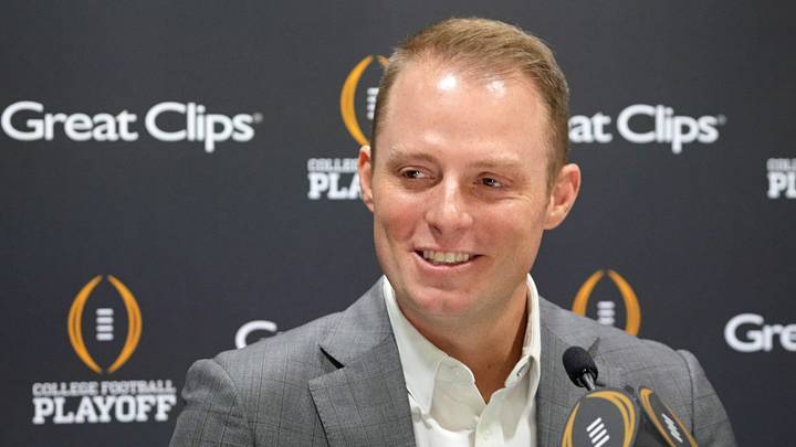 Jan 18, 2025; Atlanta, GA, USA; Greg McElroy during 2025 CFP National Championship Media Day at Georgia World Congress Center, Building A. Mandatory Credit: Kirby Lee-Imagn Images Jan 18, 2025; Atlanta, GA, USA; Greg McElroy during 2025 CFP National Championship Media Day at Georgia World Congress Center, Building A. Mandatory Credit: Kirby Lee-Imagn Images