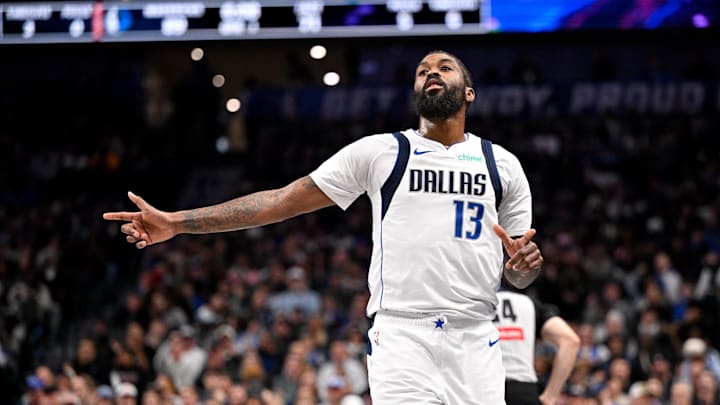 Jan 17, 2026; Dallas, Texas, USA; Dallas Mavericks forward Naji Marshall (13) at the American Airlines Center. Mandatory Credit: Jerome Miron-Imagn Images Jan 17, 2026; Dallas, Texas, USA; Dallas Mavericks forward Naji Marshall (13) at the American Airlines Center. Mandatory Credit: Jerome Miron-Imagn Images