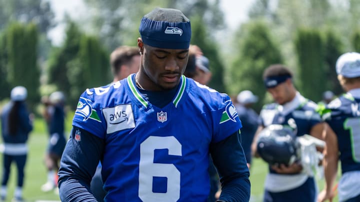 Seattle Seahawks quarterback Jalen Milroe