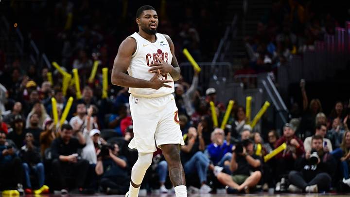 Oct 8, 2026; Cleveland, Ohio, USA; Cleveland Cavaliers forward Rashaun Agee (19) reacts after a three point basket during the second half of a preseason game against the Boston Celtics at Rocket Arena. Mandatory Credit: David Dermer-Imagn Images Oct 8, 2026; Cleveland, Ohio, USA; Cleveland Cavaliers forward Rashaun Agee (19) reacts after a three point basket during the second half of a preseason game against the Boston Celtics at Rocket Arena. Mandatory Credit: David Dermer-Imagn Images