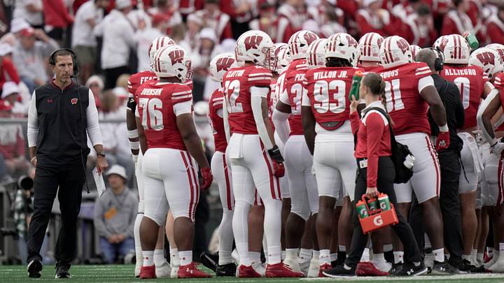 Wisconsin head coach Luke Fickell is shown during the third quarter of the game against Middle Tennessee Saturday, September 6, 2025 at Camp Randall Stadium in Madison, Wisconsin.