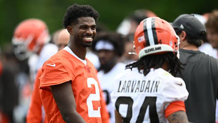 Jun 11, 2026; Berea, OH, USA; Cleveland Browns quarterback Shedeur Sanders (2) during minicamp at CrossCountry Mortgage Campus. Mandatory Credit: Ken Blaze-Imagn Images
Jun 11, 2026; Berea, OH, USA; Cleveland Browns quarterback Shedeur Sanders (2) during minicamp at CrossCountry Mortgage Campus. Mandatory Credit: Ken Blaze-Imagn Images