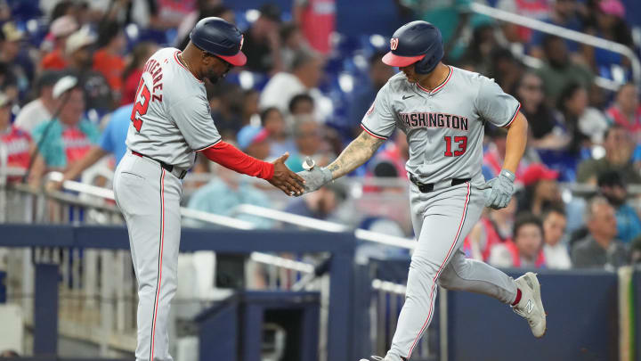 Washington Nationals designated hitter Nick Senzel hit three homers over the weekend as the Nats took the first three games of their series with the Miami Marlins Washington Nationals designated hitter Nick Senzel hit three homers over the weekend as the Nats took the first three games of their series with the Miami Marlins