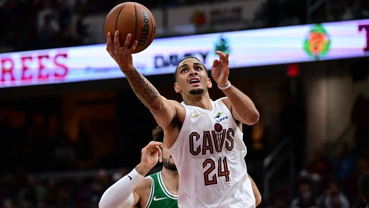 Oct 8, 2026; Cleveland, Ohio, USA; Cleveland Cavaliers guard Tyrese Proctor (24) goes to the basket during the second half of a preseason game against the Boston Celtics at Rocket Arena. Mandatory Credit: David Dermer-Imagn Images Oct 8, 2026; Cleveland, Ohio, USA; Cleveland Cavaliers guard Tyrese Proctor (24) goes to the basket during the second half of a preseason game against the Boston Celtics at Rocket Arena. Mandatory Credit: David Dermer-Imagn Images