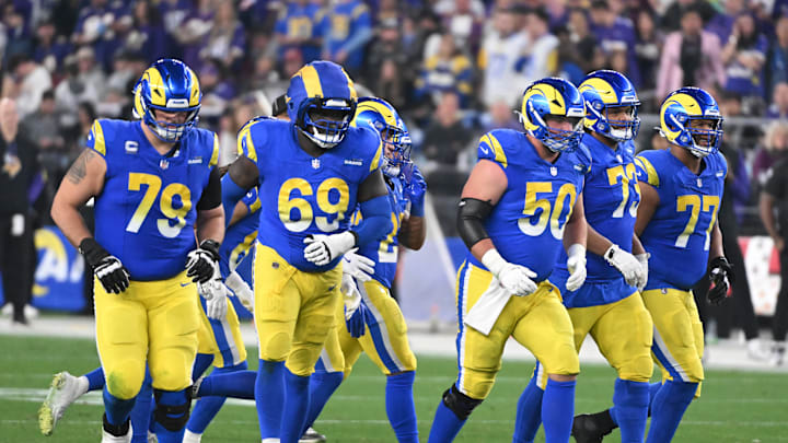 NFC Wild Card Playoffs: Los Angeles Rams, Alaric Jackson, Rob Havenstein, Steve Avila, Beaux Limmer, Kevin Dotson