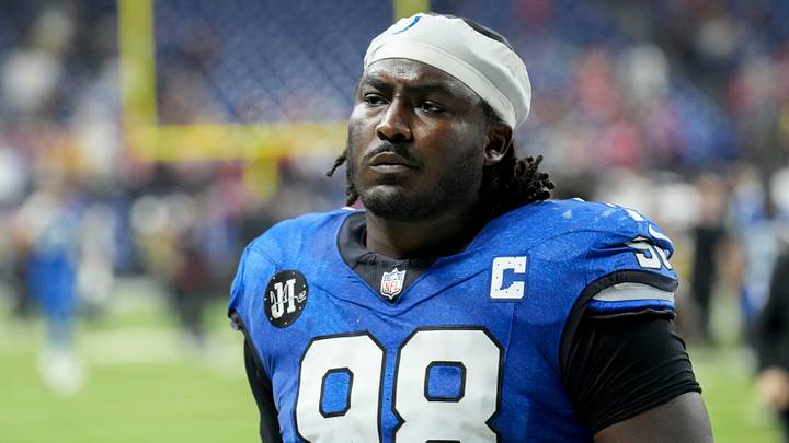 Indianapolis Colts defensive tackle Eric Johnson II (98) leaves the field Monday, Dec. 22, 2025, after losing a game against the San Francisco 49ers at Lucas Oil Stadium in Indianapolis. Indianapolis Colts defensive tackle Eric Johnson II (98) leaves the field Monday, Dec. 22, 2025, after losing a game against the San Francisco 49ers at Lucas Oil Stadium in Indianapolis.