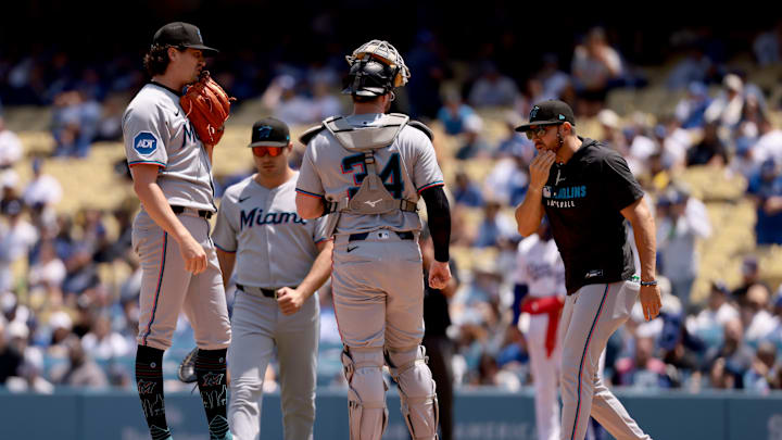 Miami Marlins v Los Angeles Dodgers