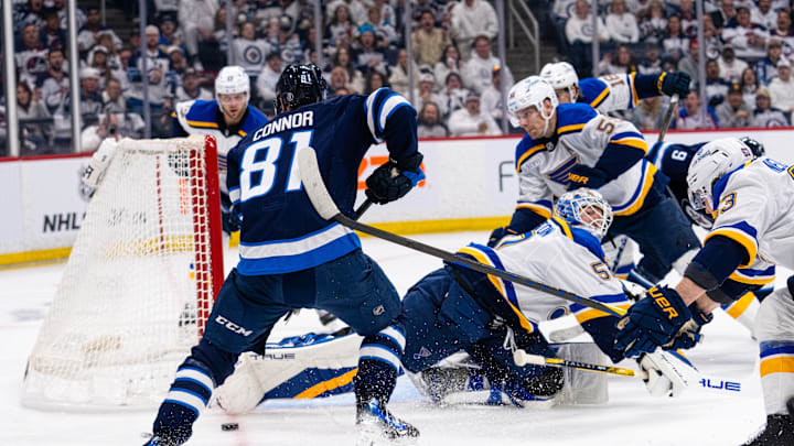 St Louis Blues v Winnipeg Jets - Game One