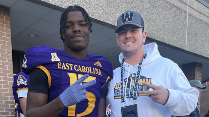 Brock Feinberg at ECU with Yannick Smith 