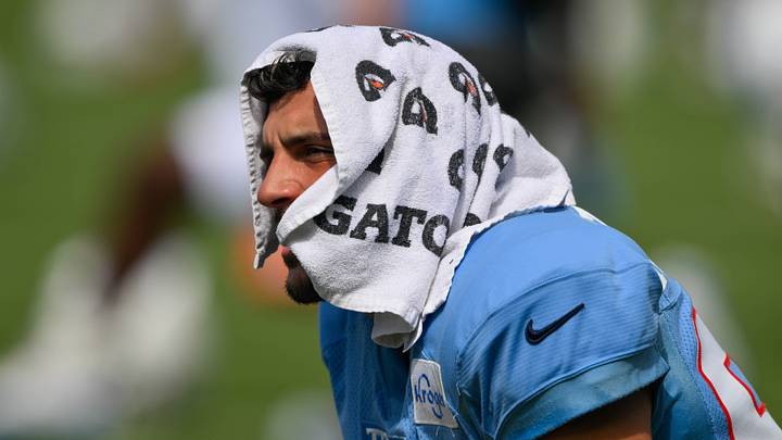Aug 4, 2026; Nashville, TN, USA; Tennessee Titans wide receiver Xavier Restrepo (87) during training camp at Vanderbilt Health Football Center. Mandatory Credit: Steve Roberts-Imagn Images Aug 4, 2026; Nashville, TN, USA; Tennessee Titans wide receiver Xavier Restrepo (87) during training camp at Vanderbilt Health Football Center. Mandatory Credit: Steve Roberts-Imagn Images