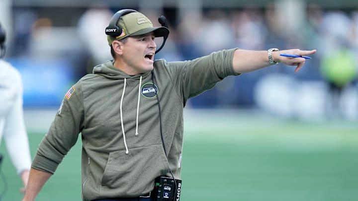 Mike Macdonald of the Seattle Seahawks Mike Macdonald of the Seattle Seahawks