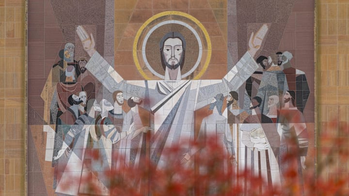 The World of Life Mural, commonly known as Touchdown Jesus, on the Hesburgh Library is a symbol of this powerhouse program.