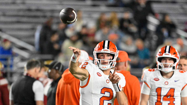 Clemson Tigers signal caller Cade Klubnik is listed as a game-time decision for the ACC Championship rematch vs. SMU. 