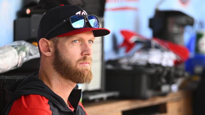 May 28, 2022; Washington, District of Columbia, USA; Washington Nationals pitcher Stephen Strasburg. May 28, 2022; Washington, District of Columbia, USA; Washington Nationals pitcher Stephen Strasburg.