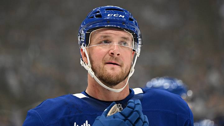 Sep 23, 2026; Toronto, Ontario, CAN; Toronto Maple Leafs defenseman Darren Raddysh (43) prepares for a faceoff against the Ottawa Senators in the second period at Scotiabank Arena. Mandatory Credit: Dan Hamilton-Imagn Images Sep 23, 2026; Toronto, Ontario, CAN; Toronto Maple Leafs defenseman Darren Raddysh (43) prepares for a faceoff against the Ottawa Senators in the second period at Scotiabank Arena. Mandatory Credit: Dan Hamilton-Imagn Images