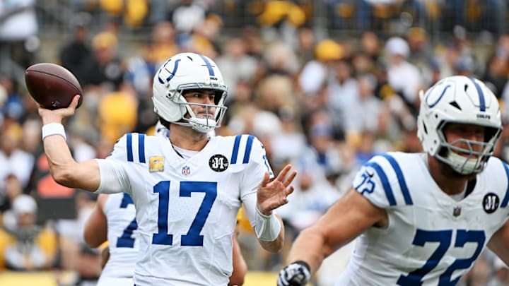 Daniel Jones and the Colts look to bounce back against the Falcons in Germany.