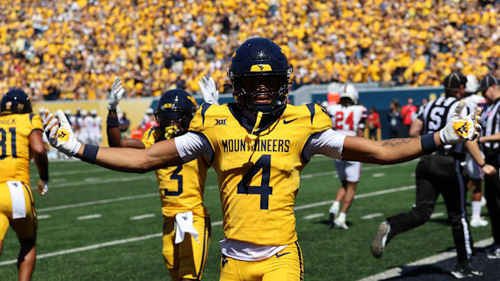 West Virginia University receiver Cam Vaughn