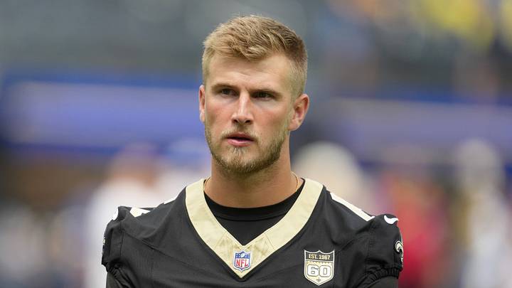 New Orleans Saints quarterback Tyler Shough 