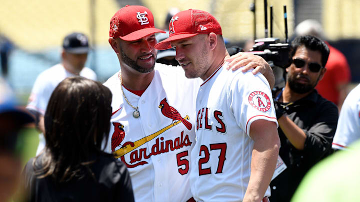 Albert Pujols y Mike Trout compartieron en los Angelinos 