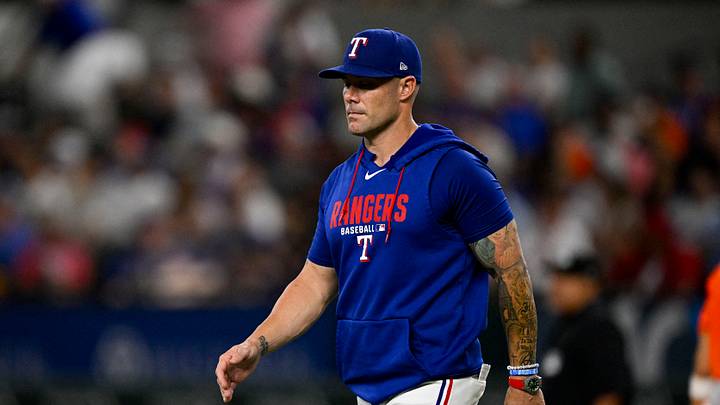 Texas Rangers manager Skip Schumaker. Texas Rangers manager Skip Schumaker.