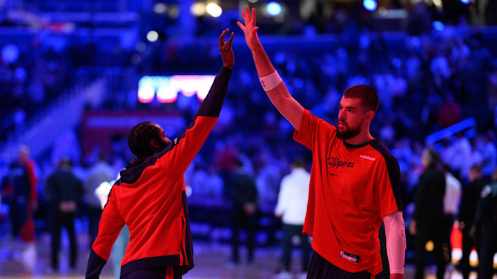 Ivica Zubac, James Harden, LA Clippers