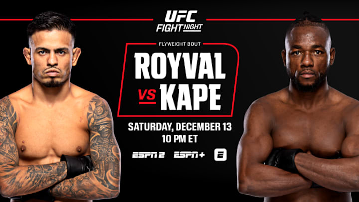 Promotional material for UFC Fight Night: Royval vs. Kape Promotional material for UFC Fight Night: Royval vs. Kape