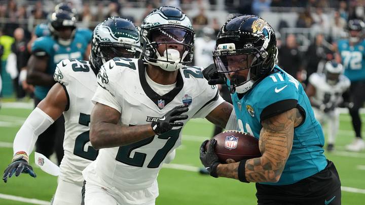 Philadelphia Eagles CB Quinyon Mitchell has been solid to start this season, but isn't playing at an All-Pro level as he did in 2025. Philadelphia Eagles CB Quinyon Mitchell has been solid to start this season, but isn't playing at an All-Pro level as he did in 2025.