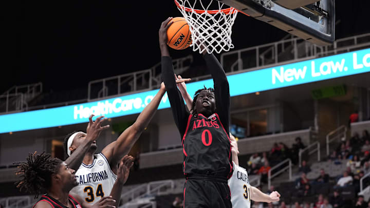 San Diego State Aztecs forward Magoon Gwath (0). 