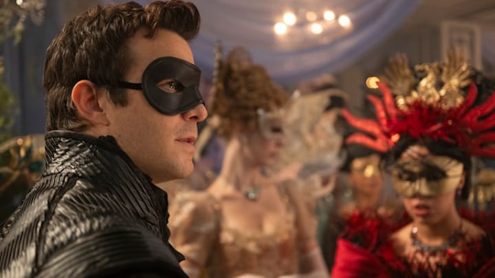 Benedict Bridgerton at a masquerade ball. 