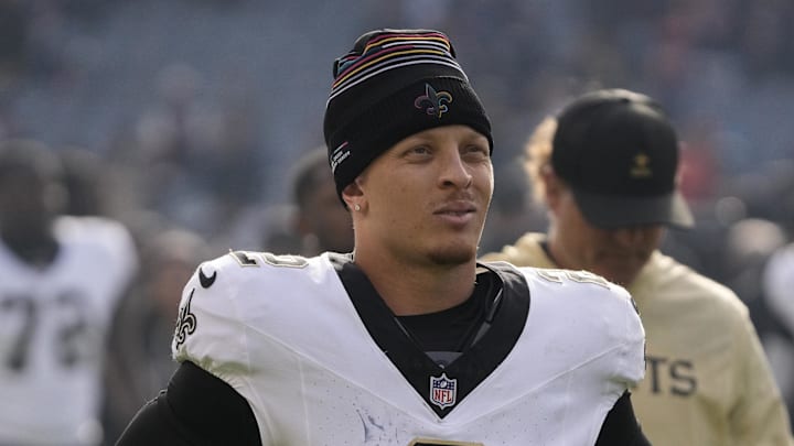 New Orleans Saints quarterback Spencer Rattler