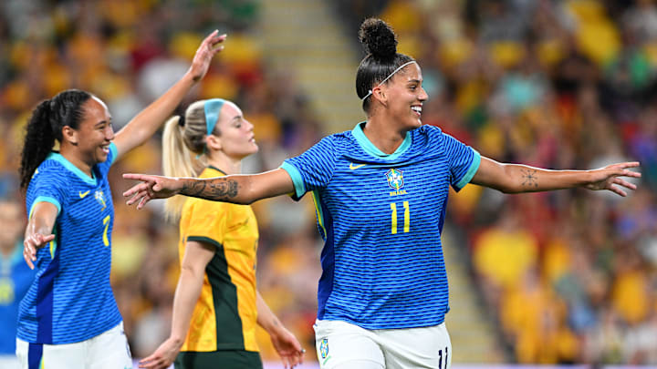 Amanda Gutierres foi o grande destaque da vitória brasileira sobre a Austrália