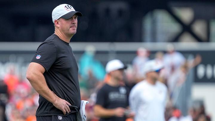 Cincinnati Bengals head coach Zac Taylor looks on during practice at the Paycor Stadium practice facility in downtown Cincinnati on Monday, Aug. 3, 2026. Cincinnati Bengals head coach Zac Taylor looks on during practice at the Paycor Stadium practice facility in downtown Cincinnati on Monday, Aug. 3, 2026.