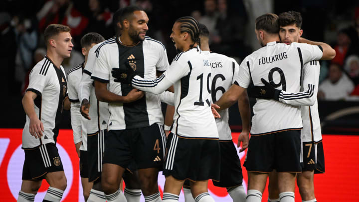 Les Allemands prêts pour le match d'ouverture.