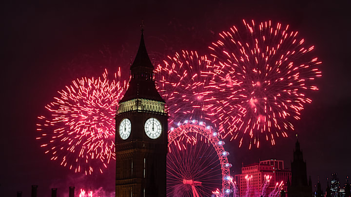 London Welcomes The New Year With Annual Fireworks Display