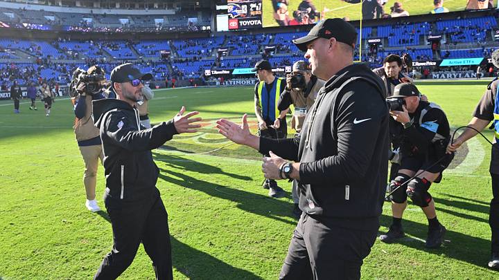 Oct 25, 2026; Baltimore, Maryland, USA; Cincinnati Bengals head coach Zac Taylor shakes hands with Baltimore Ravens head coach Jesse Minter after the game at M&T Bank Stadium. Mandatory Credit: Jamie Sabau-Imagn Images Oct 25, 2026; Baltimore, Maryland, USA; Cincinnati Bengals head coach Zac Taylor shakes hands with Baltimore Ravens head coach Jesse Minter after the game at M&T Bank Stadium. Mandatory Credit: Jamie Sabau-Imagn Images