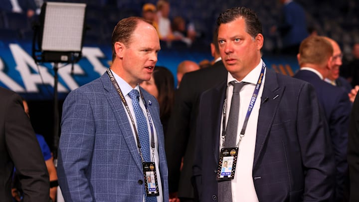 Kevyn Adams at the 2023 NHL Draft 
