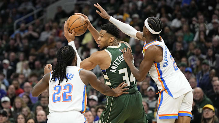 Cason Wallace, Giannis Antetokounmpo, Shai Gilgeous-Alexander