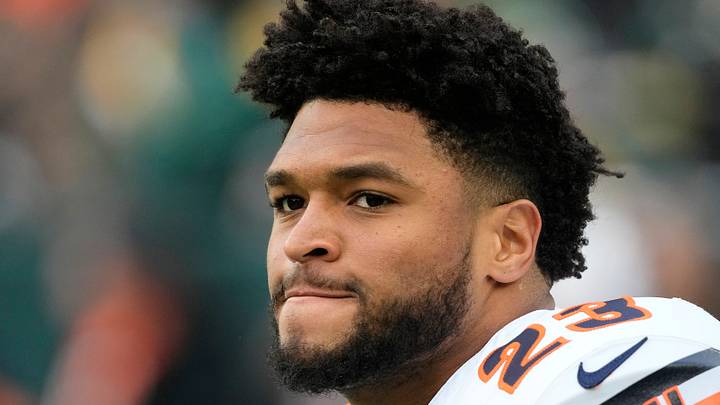 Chicago Bears running back Roschon Johnson