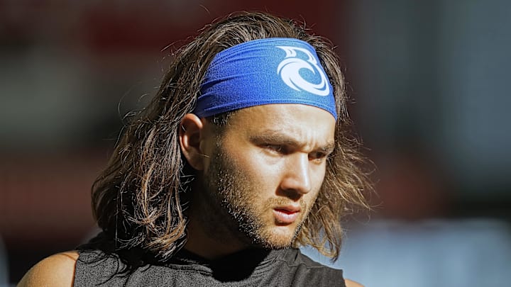 Toronto Blue Jays shortstop Bo Bichette (11) looks on during batting practice prior to the game against the Milwaukee Brewers at American Family Field on June 10.