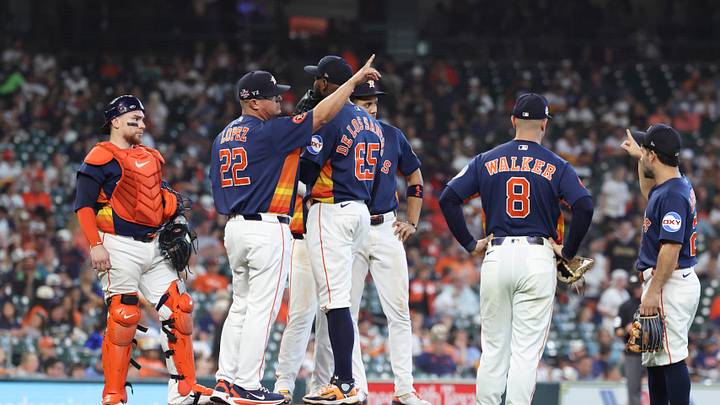 Houston Astros pitcher Enyel de Los Santos (65)Credit: Troy Taormina-Imagn Images Houston Astros pitcher Enyel de Los Santos (65)Credit: Troy Taormina-Imagn Images