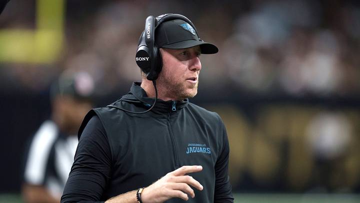 Aug 15, 2026; New Orleans, Louisiana, USA; Jacksonville Jaguars head coach Liam Coen reacts during the fourth quarter against the New Orleans Saints at Caesars Superdome. Mandatory Credit: Matthew Hinton-Imagn Images Aug 15, 2026; New Orleans, Louisiana, USA; Jacksonville Jaguars head coach Liam Coen reacts during the fourth quarter against the New Orleans Saints at Caesars Superdome. Mandatory Credit: Matthew Hinton-Imagn Images