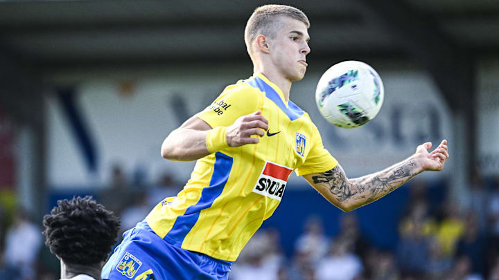 SOCCER JPL D3 KVC WESTERLO VS UNION SG - Spurs loanee Luka Vuskovic in action during big win over Union SG 