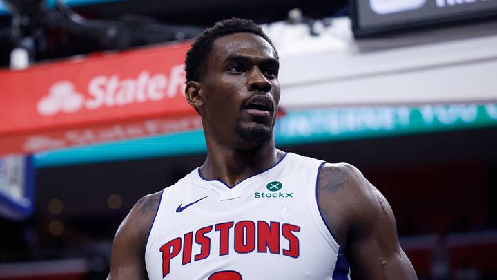 Apr 22, 2026; Detroit, Michigan, USA; Detroit Pistons center Jalen Duren (0) reacts during the second half against the Orlando Magic during game two of the first round of the 2026 NBA Playoffs at Little Caesars Arena. Mandatory Credit: Rick Osentoski-Imagn Images Apr 22, 2026; Detroit, Michigan, USA; Detroit Pistons center Jalen Duren (0) reacts during the second half against the Orlando Magic during game two of the first round of the 2026 NBA Playoffs at Little Caesars Arena. Mandatory Credit: Rick Osentoski-Imagn Images