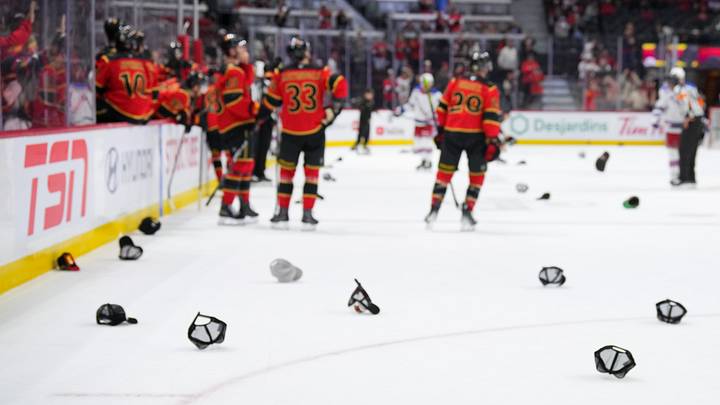 A Drake Batherson hat trick on the Senators' Rinkside Rodeo hat giveaway night was the perfect match in the Senators' 7-4 win over the New York Rangers. A Drake Batherson hat trick on the Senators' Rinkside Rodeo hat giveaway night was the perfect match in the Senators' 7-4 win over the New York Rangers.