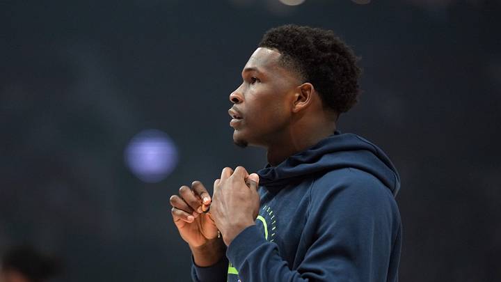Anthony Edwards is a superstar trying to bring the Minnesota Timberwolves a championship. But he isn't thinking about that right now. He is focused on the 82 games that he and the Timberwolves must grind through first. Mandatory Credit: Soobum Im-Imagn Images