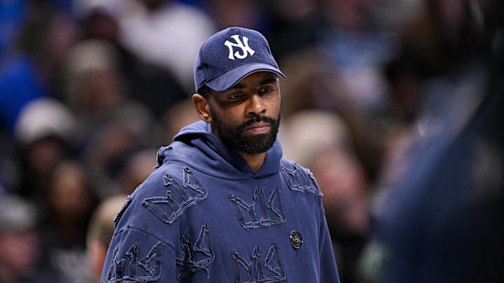 Nov 22, 2025; Dallas, Texas, USA; Dallas Mavericks guard Kyrie Irving (11) looks on during the second half against the Memphis Grizzlies at the American Airlines Center. Mandatory Credit: Jerome Miron-Imagn Images Nov 22, 2025; Dallas, Texas, USA; Dallas Mavericks guard Kyrie Irving (11) looks on during the second half against the Memphis Grizzlies at the American Airlines Center. Mandatory Credit: Jerome Miron-Imagn Images