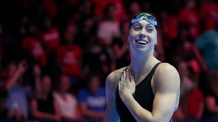 Virginia swimmer Gretchen Walsh was named the 2023-2024 ACC Female Athlete of the Year, just the third Cavalier in history to win the award.