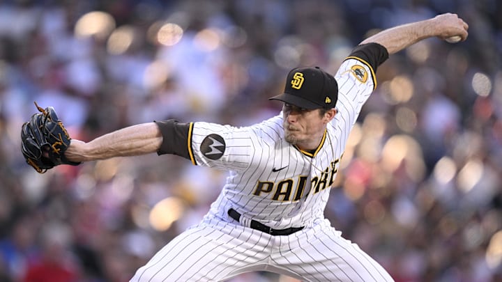 Sep 4, 2023; San Diego, California, USA; San Diego Padres relief pitcher Tim Hill (25) throws a pitch against the Philadelphia Phillies during the seventh inning at Petco Park. Mandatory Credit: Orlando Ramirez-Imagn Images Sep 4, 2023; San Diego, California, USA; San Diego Padres relief pitcher Tim Hill (25) throws a pitch against the Philadelphia Phillies during the seventh inning at Petco Park. Mandatory Credit: Orlando Ramirez-Imagn Images